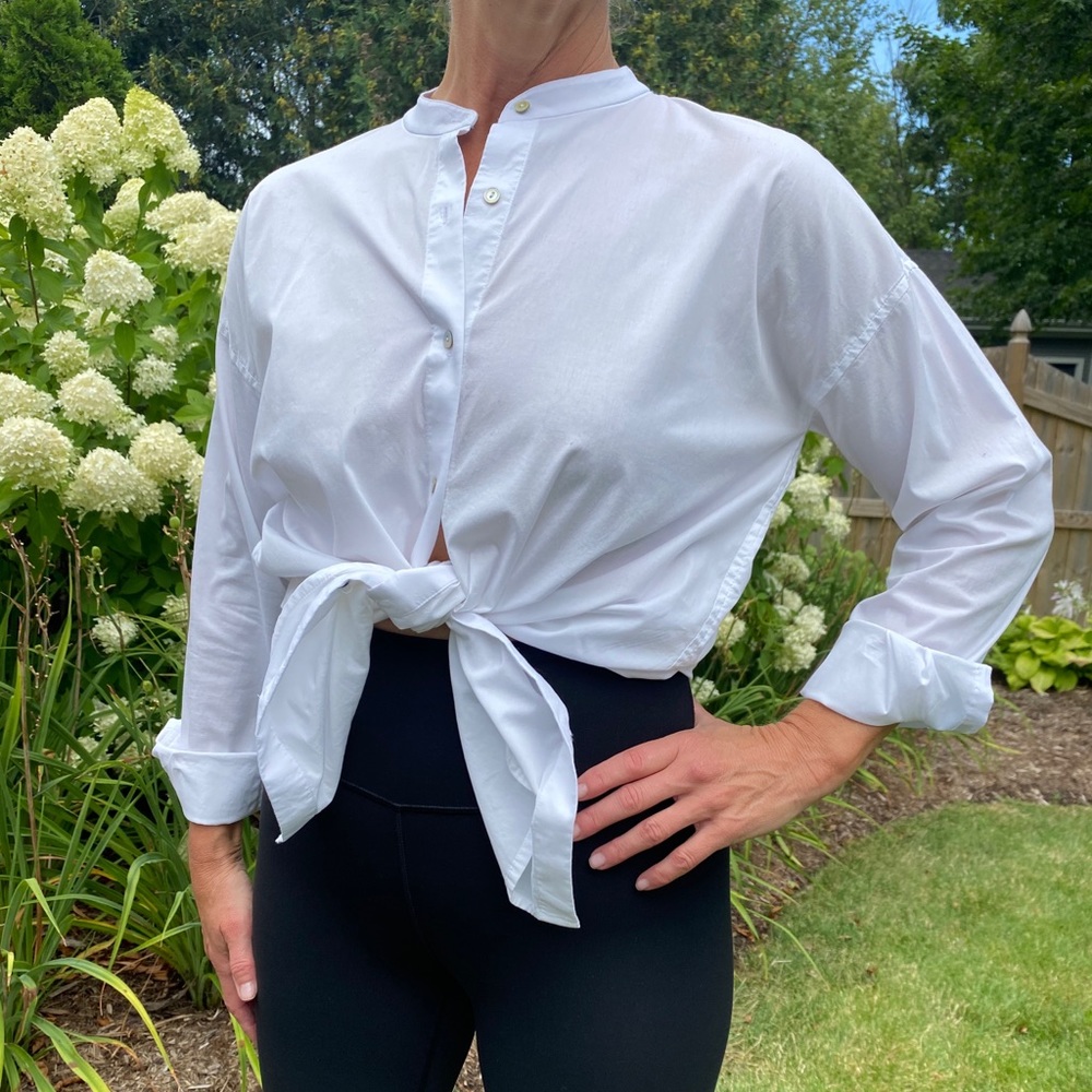 Eileen Fisher White Button Down - Size XS